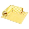 thumbnail image 3 of DOLITY Cat Tunnel Bed Exercise Portable Play Tunnel and Mat for Indoor Bunny Kitten M yellow, 3 of 8