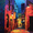 Alleyway, variant on Abstract Cityscape Impasto Oil Painting Canvas Art, Wall Decor for Living Room, Bedroom, Office, Hotel, Restaurant, Bar, Apartment