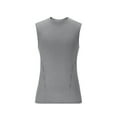 thumbnail image 4 of FRSASU Men's Athletic Compression Shirts Sleeveless Workout Tanks Base Layer Running Basketball Casual Sports Tops Gray, 4 of 6