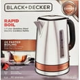thumbnail image 2 of BLACK + DECKER KE3100C 1.7L Rapid Boil Stainless Steel Electric Cordless Kettle, 2 of 3