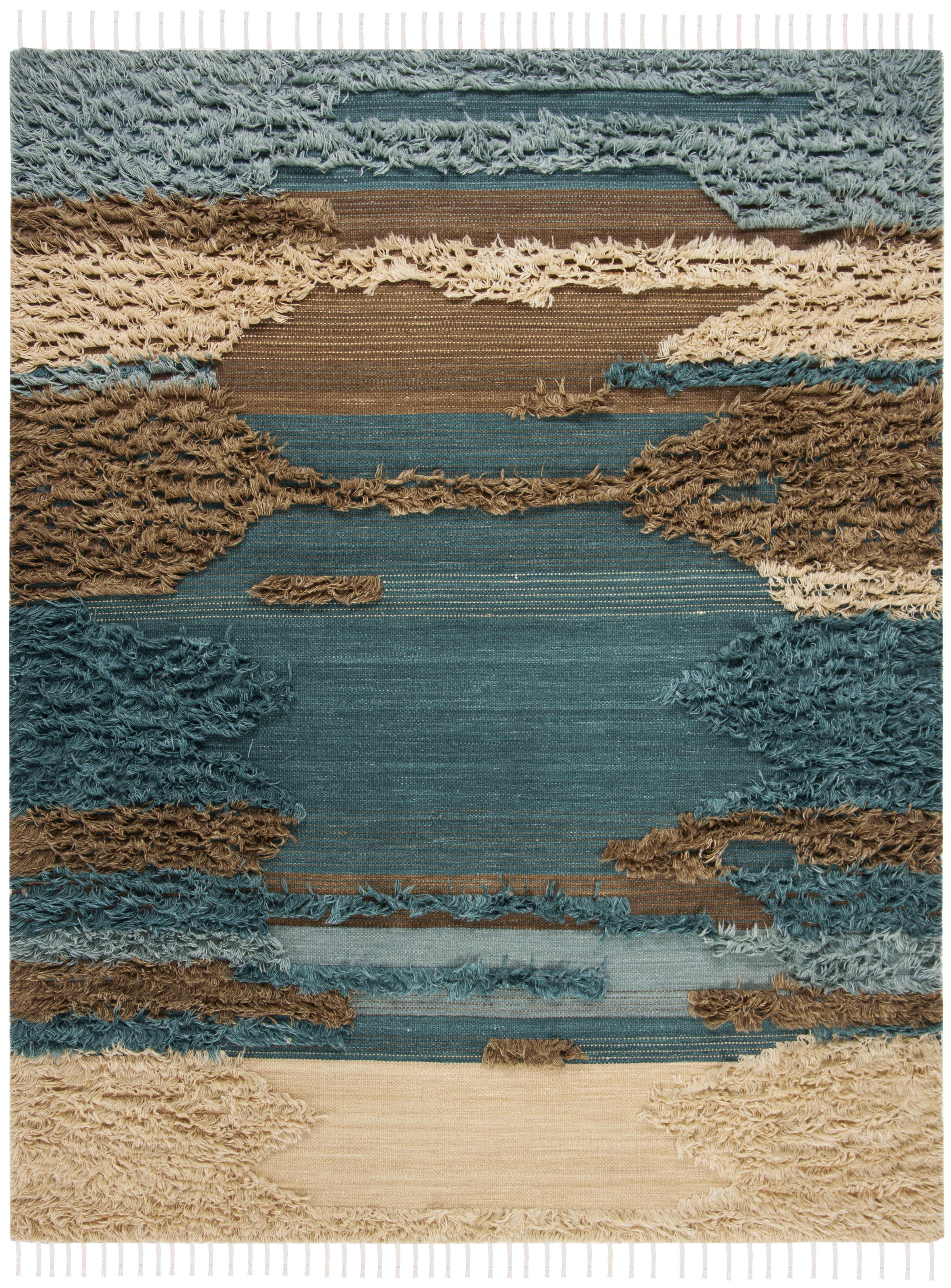 Safavieh Kenya Augustin Abstract Area Rug, Blue/Beige, 9' x 12'