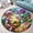 Easter Christmas Stocking 1, variant on Circle Area Rug, Renaissance Letter 4 Washable Non-Slip Floor Carpet, Soft Rug for Living Room Bedroom Decor 24 Inch