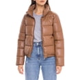 thumbnail image 4 of S.E.B. by Sebby Faux Leather Puffer Jacket (Women’s), 4 of 6