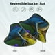 thumbnail image 2 of Fotbe Cute Blue Frog Sombrero Tipo Pescador con Estampado – Sombrero de Sol de Algodón de Moda para Playa, Golf, Pesca, 2 of 6