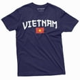 thumbnail image 4 of Men's Vietnam T-shirt Vietnamese Flag Coat of Arms TeeShirt (X-Large Grey), 4 of 6