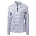 thumbnail image 2 of Women's Cutter & Buck Charcoal Air Force Falcons Traverse Camo Quarter-Zip Pullover Top, 2 of 3
