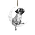thumbnail image 1 of Adorno navideño para colgar en la ventana con forma de perro BLESIY Acrílico 10 x 8 cm Estilo A, 1 of 8