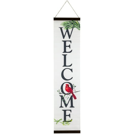 43" Cardinal Welcome Wall Sign Decoration