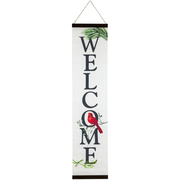 43" Cardinal Welcome Wall Sign Decoration