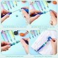 thumbnail image 6 of 15Pcs Beadable Pens Black Ink Bead DIY Pens Badge Reel Ballpoint Pull Clip Pen for Nurse Worker Teacher Blue, Purple, Pink, Yellow, Green, Orange, White, Gray, Black, Brown, 6 of 7
