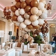 thumbnail image 4 of 10/20/30 piezas de globos azul marino con diseño de piel de color marrón y arena blanca, globos de látex para decoración de baby shower, fiestas de cumpleaños, suministros de decoración para bodas, 4 of 5