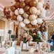 thumbnail image 4 of 10/20/30 piezas de globos azul marino con diseño de piel de color marrón y arena blanca, globos de látex para decoración de baby shower, fiestas de cumpleaños, suministros de decoración para bodas, 4 of 5