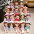 thumbnail image 3 of 1pcs Cake-Style Skirt Princess Plush Toy Dolls，Stuffed Toys for Couch, Living Room, Home Decor，Holiday Gifts, Friend Gifts，13.7 Inch (Pink), 3 of 5