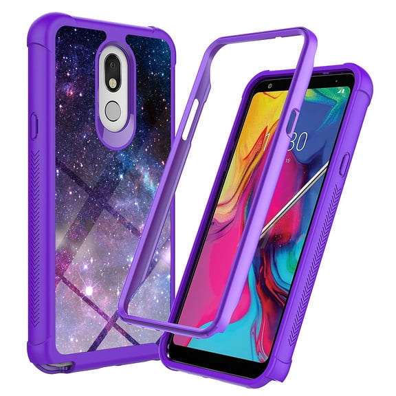 LG Stylo 5 Case, Rosebono Hybrid IMD Design Graphic Anti-Scratch Fashion Cute Colorful Silicone Skin Cover Armor Case for LG Stylo 5 (Stardust)