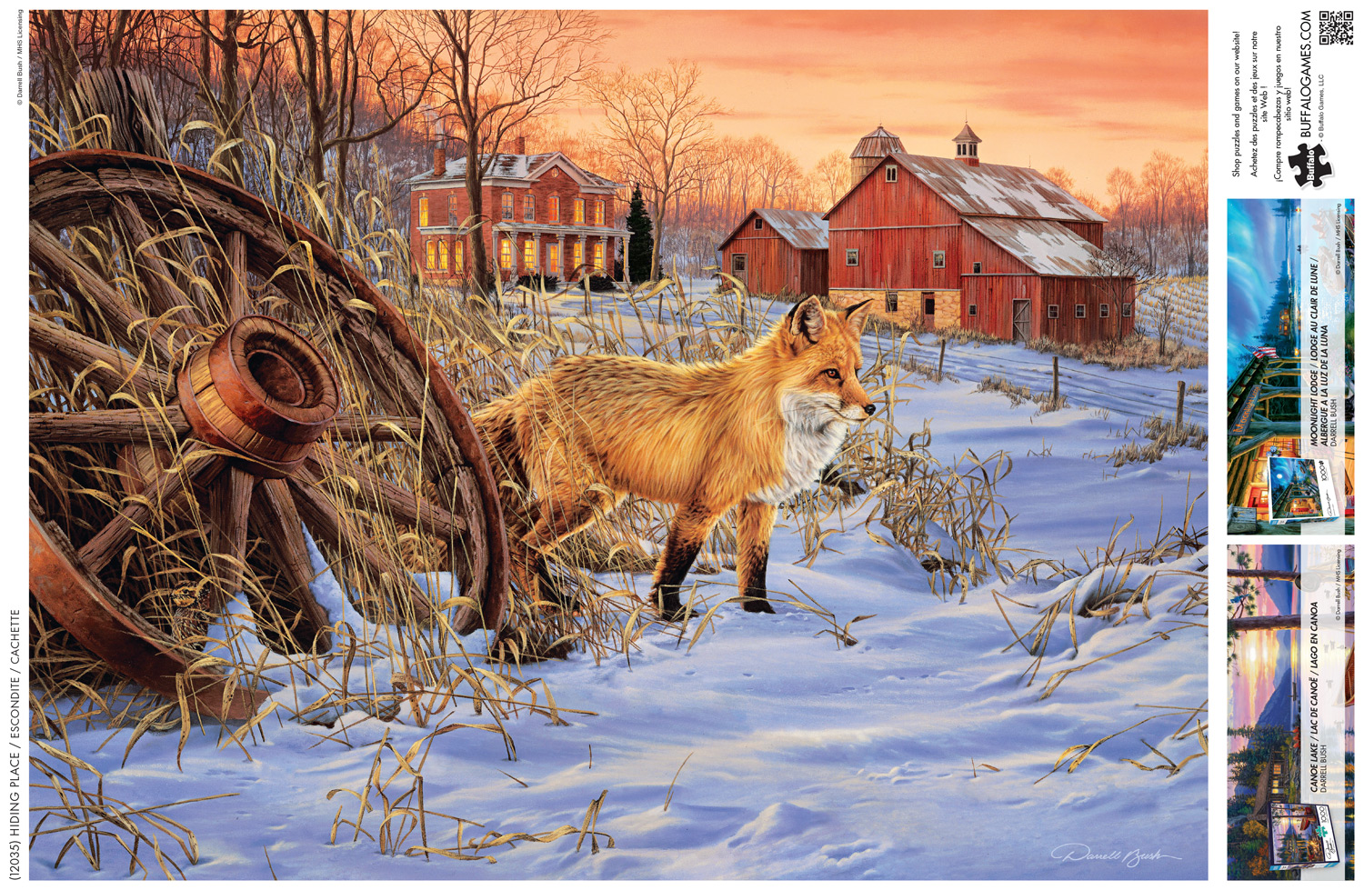 Buffalo Games 1000-Piece Darrell Bush Hiding Place Adult Interlocking Jigsaw Puzzle