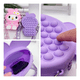 thumbnail image 5 of Bolsa Kuromi Monedero Y 2Llavero 3pz  Belug,  Morado, 5 of 5