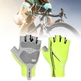 thumbnail image 4 of 2 Pcs Gants de Cyclisme Élastiques Non Irritants Antichoc Demi-Doigt pour Exercice, 4 of 5
