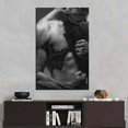 thumbnail image 1 of Póster de impresión Hd de gimnasio para hombre desnudo Sexy, arte de pared en blanco y negro, imágenes en lienzo para sala de estar, pared escandinava, decoración del hogar, 1 of 4