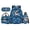 Cartoon Shark, variant on Yspwyqan 4 Piece Boys Green Dinosaur Backpack Set 17 Inch Large Capacity 600D Polyester Boys Back to School Bookbag Lunch Bag Pencil Case Water Bottle Bag for Elementary School