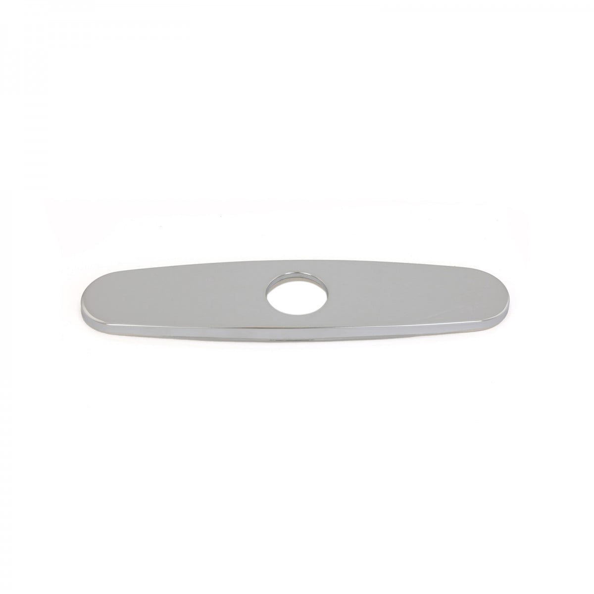 Renovators Supply Manufacturing 8-Inch Chrome Plated Brass Faucet Cover Plate – Single Hole Bathroom Sink Escutcheon for Widespread Faucet Installation by Renovators Supply Manufacturing