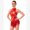 Red, variant on IBTOM CASTLE Women Star Sequins Fringe Tassel Cami Leotard One Piece Bodysuit Latin Jazz Dance Acrobat Rave Costume XS Blue