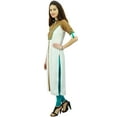thumbnail image 3 of Phagun Women Rayon White Kurta Mandarin Collar Casual Indian Ethnic Wear - 14, 3 of 6