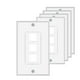 thumbnail image 2 of Panel de pared de pared Keystone 3 Puerto Panel de pared blanco para gato Keystone e inserciones modulares （5 paquete, 2 of 2