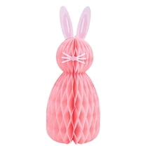NANIL Easter Hanging Honeycomb Decoration, Easter Bunny 3D Paper Honeycomb Party Decorations Table Centerpieces, Bunny Hanging Tree Ornament for Spring Party