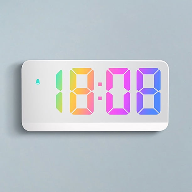 Reloj de mesa con Snooze Digital LED Escritorio moderno Relojes de pared Acrílico para dormitorio Hugtrwg Para estrenar