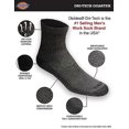 thumbnail image 5 of Dickies Men's Dri-tech Moisture Control Quarter Socks Multipack, Mixed Denim (6 Pairs), Shoe Size: 15-17, 5 of 5