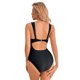 thumbnail image 4 of Monokini de una pieza con cuello en V para mujer, traje de baño Sexy ahuecado,l Feliz Sencillez, 4 of 5