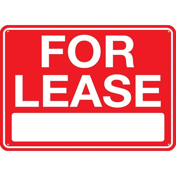 For Lease Sign Outdoor, Uv Printed Rust Free Aluminum 12 X 8 In,Yard Sign For Home, Business, Driveway Alert