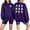 A156-Purple, variant on Sokhug Long Sleeve Halloween Sweatshirt Print Pullover Tops for Women Casual Round Neck Halloween Graphic Front Back Print Sweatshirt Fall Winter Holiday Casual Wear