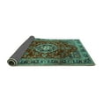 thumbnail image 2 of Ahgly Company Indoor Rectangle Persian Turquoise Blue Traditional Area Rugs, 5' x 7', 2 of 4