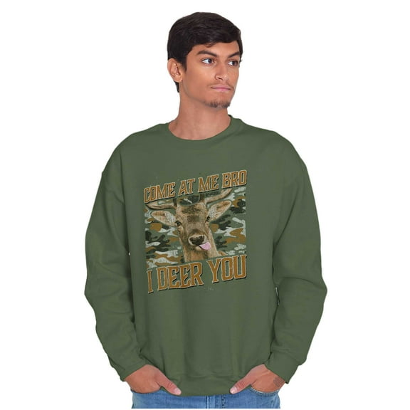I Deer You Hunting Pun Camouflage Unisex Plus Fleece Graphic Sweatshirt Brisco Brands 2X