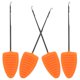 thumbnail image 5 of Aguja de Cebo de Pesca de 4 Uds., Aguja de señuelo portátil Resistente a la corrosión de Acero Inoxidable ABS para Pesca al Aire Libre con Accesorio de Pesca Naranja, 5 of 5