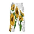 thumbnail image 5 of Haiem Plump Sunflower And Sketch Women's Pajama Pants Ultra Lightweight Pjs Bottoms Sleepwear Bottom Pants With Pocket Drawstring-Large, 5 of 9