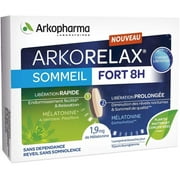Arkopharma Arkorelax Strong Sleep for Sleep Problems 8 Hour 15 Tablets