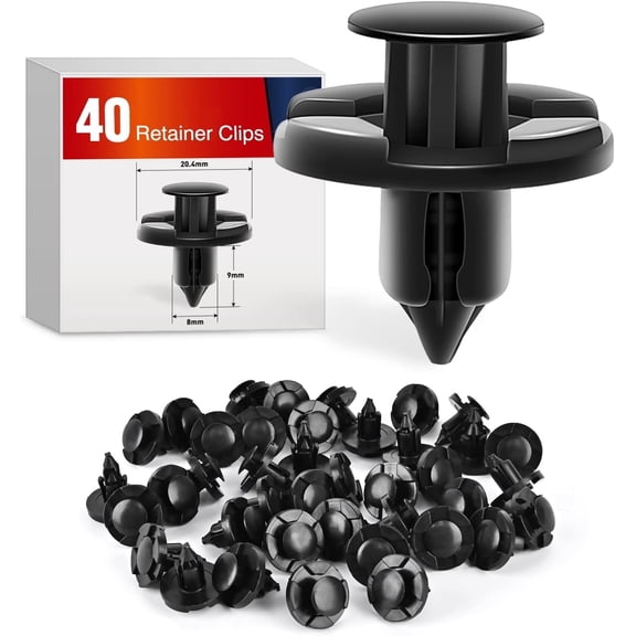 Nilight 40PCS Bumper Rivet Fender Clips OEM Replaces Nissan 01553-09321 8mm Hole