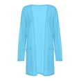 thumbnail image 5 of Meichang Sheer Cardigans for Women Summer Light Weight Long Sleeve Kimono Cardigan Open Front Chiffon Cover Ups Casual Resort Wear with Pockets, 5 of 7