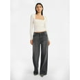 thumbnail image 3 of Scoop Women's Low Slung Jeans, Sizes 0-20, 3 of 6
