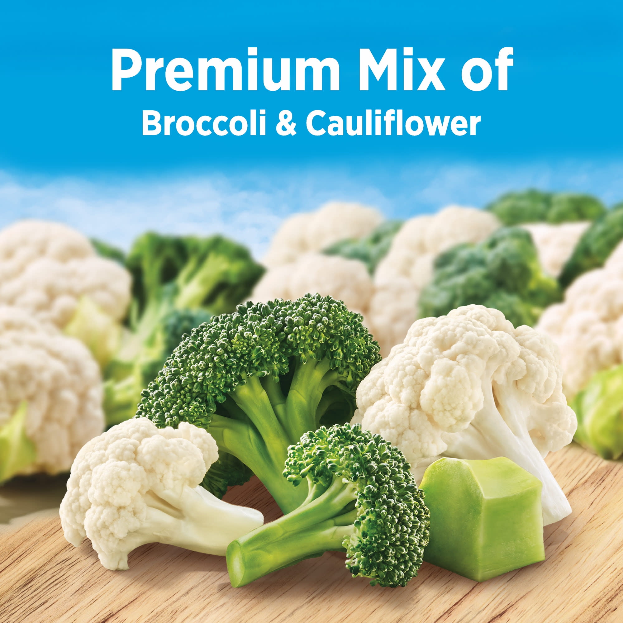 Birds Eye Steamfresh Broccoli and Cauliflower, Frozen Vegetables, 10.8 oz. Bag