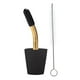 thumbnail image 3 of Kettle Dust Brush Caño exterior Goteo manual Boca extendida + Tapa+ ( F) Café Negro JShteea  Para Estrenar, 3 of 3