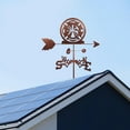 thumbnail image 5 of Weather Vane Roof Mount Yard Cupolas Silhouettes Decor Ornament Accessory Red Bronze12, 5 of 8