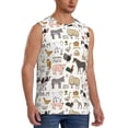 thumbnail image 2 of Disketp Farm Animals 4 Sleeveless Tshirts For Men, Muscle Shirts For Men Dry Fit Tank Top-3x-Large, 2 of 8
