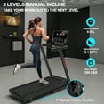 RUNOW 2.5 HP Treadmill with Manual Incline, 8.1MPH Folding Treadmill