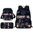 thumbnail image 3 of Juego de 3 mochilas para niños de Resident Evil, bolso de hombro, estuche para lápices, bolsos escolares de gran capacidad para niños y niñas, el mejor regalo, 3 of 5