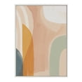thumbnail image 2 of Kate and Laurel Sylvie Sunrise Over Marrakesh Framed Canvas Wall Art by Kate Aurelia Holloway, 28x38 White, Abstract Neutral Shapes Art for Wall, 2 of 6