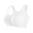 thumbnail image 4 of Sngxgn Women's Smoothing Wireless Lightly Lined Convertible Comfort Bra(White,XXL), 4 of 4