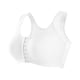 thumbnail image 2 of Gibobby Brasieres Deportivos Para Mujer Ropa interior de mujer Sujetador deportivo con cierre de botón frontal Sujetador abierto de ropa interior(Blanco,XX-Grande), 2 of 4
